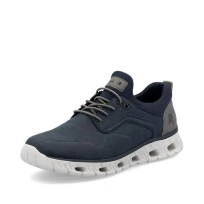 Abbildung von Rieker Herren Low Top Sneaker 04350, Männer Halbschuhe, lose Einlage,straßenschuhe,Strassenschuhe,Sportschuhe,Turnschuhe,blau (14),43 EU / 9 UK