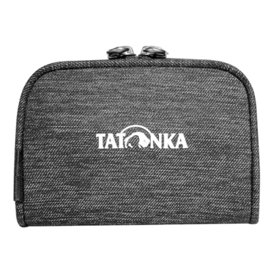 Abbildung von Tatonka Geldbeutel Plain Wallet Kleine Geldbörse mit Münzfach und Fächern für Kreditkarten, Bankkarten etc. 11 x 7 2 cm (Off Black)
