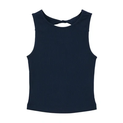 Abbildung von s.Oliver Junior Mädchen 2142489 Tanktop mit Rückenausschnitt, blau 5952, L