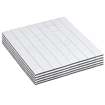 Abbildung von Ideen mit Herz 800 Schaumklebepads schwarz 5 x 12 mm, 2 mm hoch 3 D Klebepads doppelseitig klebend Bogen à 160 Stück