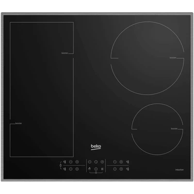 Abbildung von Beko Induktions Kochfeld HII 64200 FMTX/Flexibles für alle Ihre Töpfe und Pfannen/Einfach anpassbarer maximaler Stromverbrauch/5,2 x 58 51 cm, Schwarz