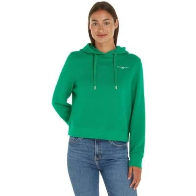 Abbildung von Tommy Hilfiger LOGO Hoodie Kapuzenpullover für Kinder, Größe: 164, Putting green