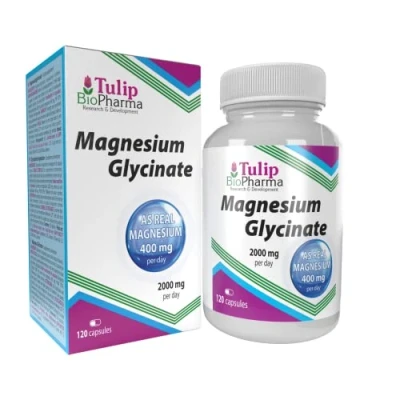 Abbildung von Magnesium Glycinate 2000mg pro Portion 120 Kapseln, Laborgeprüft, Hochdosiert, keine Füllstoffe oder Zusatzstoffe