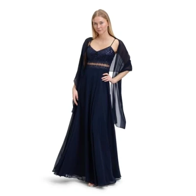Abbildung von Vera Mont Schal, Damen, Größe: One Size, Dark blue