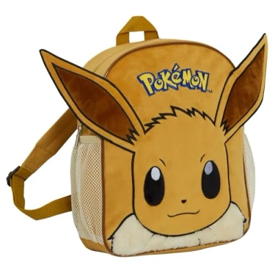 Abbildung von Pokemon Rucksack Eevee Tasche 3D Plüsch Kinder Charakter Schulrucksack Lunch Buch