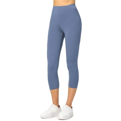 Abbildung von Merry Style Damen Leggings 3/4 Capri aus Viskose MS10 144 (Jeans, M)