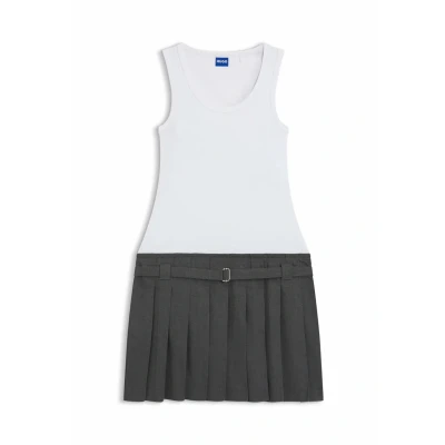 Abbildung von HUGO Norila Jerseykleid, Damen, Größe: Small, White