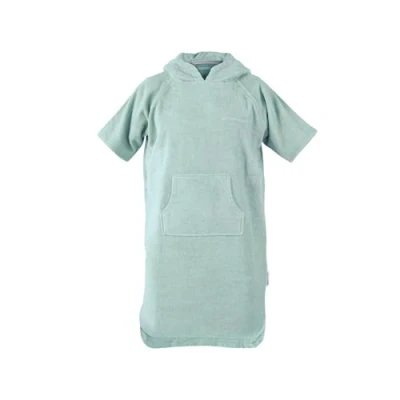 Abbildung von TOM TAILOR Junior Surf Poncho, 116 134cm, 100% Baumwolle/Frottier, UNI Türkis (Fresh Sage)