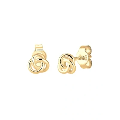 Abbildung von Elli PREMIUM Ohrringe Damen Ohrstecker Trend Knoten Hochwertig Filigran in 585 Gelbgold