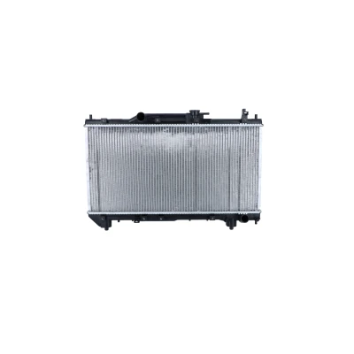 Abbildung von NRF 53267 Kühler, Motorkühlung Aluminium 658 325 25 mit Anbauteilen Kühlrippen gelötet