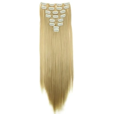 Abbildung von CAISHA XXL 50cm 8 Teile Set CLIP IN EXTENSIONS Nicole Haarverlängerung Haarteil Voluminös Glatt Blond Mix CES207