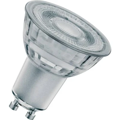Abbildung von OSRAM STAR+ Dimmbare PAR16 LED Reflektorlampe mit GU10 Sockel, Warmweiss (2200K bis 2700K) GLOWdim Effekt, 4.50W, Glas Spot, Ersatz für 50W Reflektorlampe, SUPERSTAR