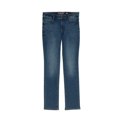 Abbildung von TOM Tailor LIVA Jeans Straight Leg, Damen, Größe: 26x30, Clean mid stone blue denim