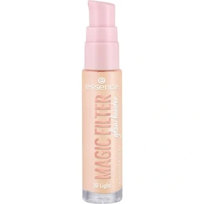 Abbildung von essence MAGIC FILTER glow booster, Basis, Nr. 10, Nude, pflegend, Färbeeffekt, weichzeichnend, natürlich, strahlend, vegan, ohne Parfüm, Alkohol, Parabene, 1er Pack (14ml)