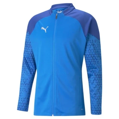 Abbildung von Puma Teamcup Fussball Trainingsjacke, Herren, Größe: Medium, Electric blue lemonade