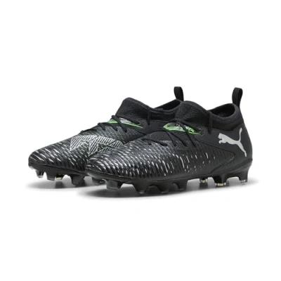 Abbildung von Puma Future 8 Match FG/AG JR Unisex Fußballschuh Nocken für Kinder, Größe: 37.5, Black/silver/fluo green Schuhe