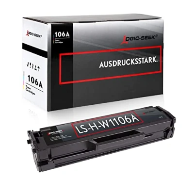 Abbildung von Logic Seek 106A Toner W1106A kompatibel für HP Laser 107w MFP 135wg 137fwg 135w 137fnw 135a 107a 107r 135r Kartusche (Black)