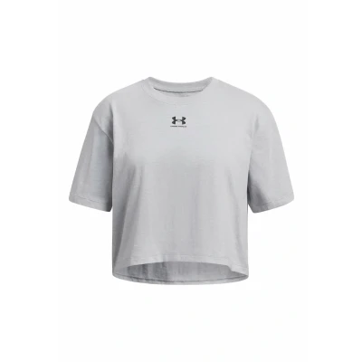 Abbildung von Under Armour UA Rival SS Mod Gray Light Heather/Black YLG, Heather/Black, 150/160 cm