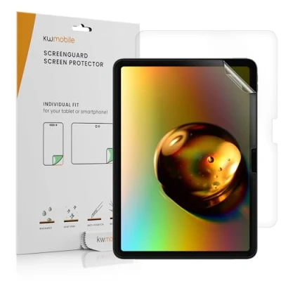 Abbildung von kwmobile 2X Tablet Schutzfolie kompatibel mit Apple iPad Air 11&quot; (6. Gen 2024) Folie Full Screen Protector Displayfolie entspiegelt