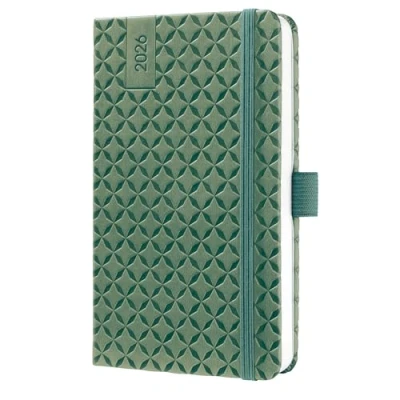 Abbildung von SIGEL J6134 Wochenkalender 2026 A6 grün, Hardcover, Gummiband, Stiftschlaufe, Einstecktasche, 174 Seiten, vegan, Buchkalender, Terminplaner Kalenderbuch Jolie