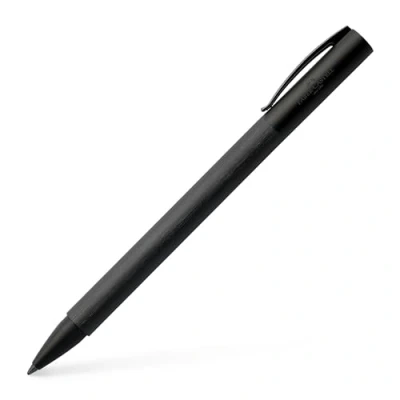 Abbildung von FABER CASTELL 147155 Drehkugelschreiber Ambition All Black, Minenstärke B, schwarz