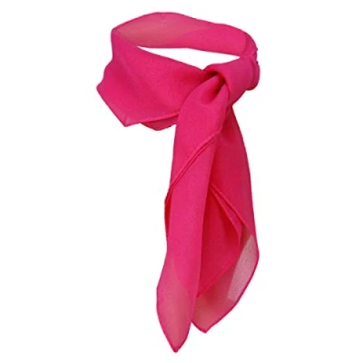 Abbildung von TigerTie Damen Chiffon Nickituch in pink einfarbig unicolor Halstuch Größe 50 cm x