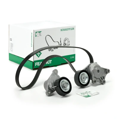 Abbildung von INA 529 0323 10 Keilrippenriemensatz Generatorfreilauf prüfen und ggf. erneuern PEUGEOT: 2008 Estate, 208 I Hatchback, CITROËN: C3 II, DS3 Hatchback