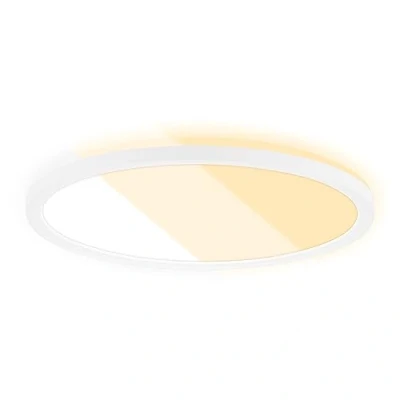Abbildung von BRILONER LED Deckenlampe für Wohnzimmer, Deckenleuchte flach, Lampe, Wohnzimmerlampe, Panel, Lichtfarbe einstellbar, Backlight, Weiß