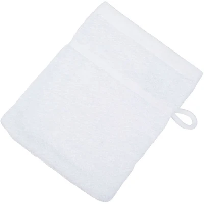 Abbildung von Gözze Waschhandschuh, 4er Set, Weich und Saugfähig, 100% Baumwolle, 16 x 21 cm Weiß