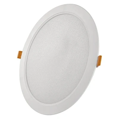 Abbildung von EMOS LED Panel 24 W, runde 2400 lm Deckenleuchte, Einbauleuchte mit Durchmesser 22 cm, Neutralweiß 4000 K, inkl. Treiber, extra flach, Einbautiefe 2,6 Weiß
