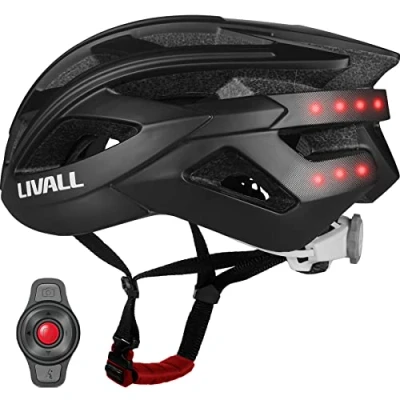 Abbildung von LIVALL Smart Fahrradhelm mit LED Rücklicht und Blinker, Bluetooth Mikrofon Lautsprecher, SOS Warnung, Drahtloser Fernbedienung, Erwachsene Herren Damen