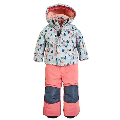 Abbildung von first instinct by killtec Kinder Skianzug 3 in 1 mit abzippbarer Hose und Kapuze FISW 34, Farbe:stahlmint, Größe:86/92