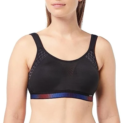 Abbildung von triaction by Triumph Cardio Cloud Sportbh mit starker Stützkraft, Damen, Größe: 70H, Black