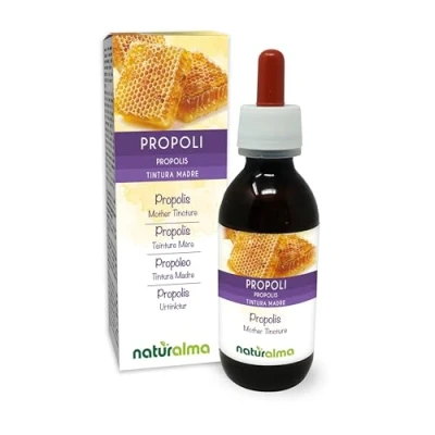 Abbildung von Propolis (Propolis) Harz Alkoholfreier Urtinktur Naturalma Flüssig Extrakt Tropfen 120 ml Nahrungsergänzungsmittel