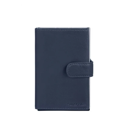 Abbildung von Samsonite Alu Fit Slide Up Wallet Blue Geldbörse