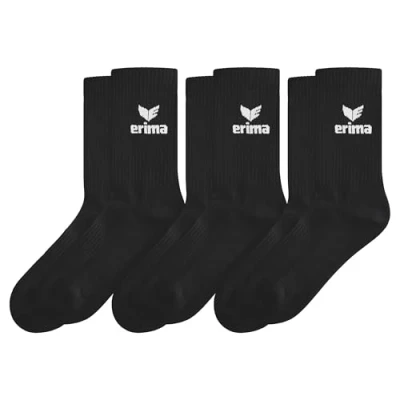 Abbildung von Erima Unisex Sport Socks 3pack (2182504), schwarz, 35 38