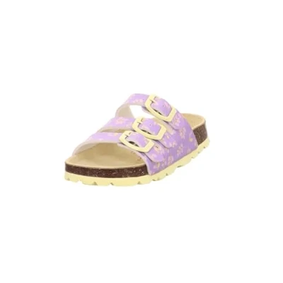Abbildung von Superfit Fussbettpantoffel Hausschuh, Lila/Gelb 8520, 24 EU