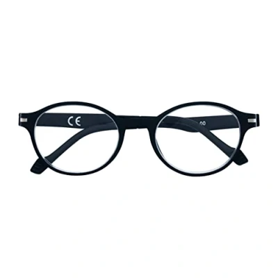 Abbildung von Zippo® Soft Touch Super Flexible Lesebrille, hergestellt aus weicher Linienrahmen, ideal für Männer und Frauen, Diopter +1,50, schwarze Farbe