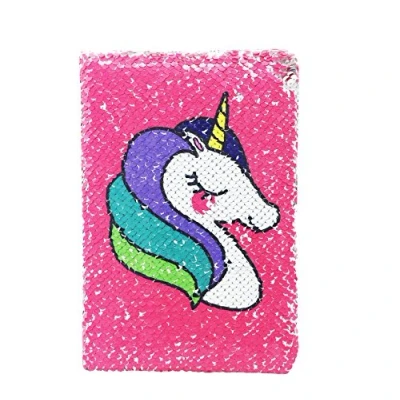Abbildung von EXERZ Reversible Pailletten Notizbuch/Journal, Meerjungfrau Tagebuch/Magie Notizblock, Für Büro/Schule/Geschenk. Modisch Zu Besitzen In Einhorn/Silber