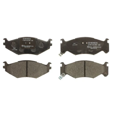 Abbildung von BOSCH 0 986 424 892 Bremsbelagsatz Low Metallic mit akustischer Verschleißwarnung Anti Quietsch Blech, Montageanleitung CHRYSLER: VOYAGER 2