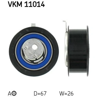 Abbildung von SKF VKM 11014 Spannrolle, Zahnriemen AUDI: A4 B5 Saloon, 80 B4 Cabriolet B4, VOLKSWAGEN: Transporter 4, Passat Sharan I