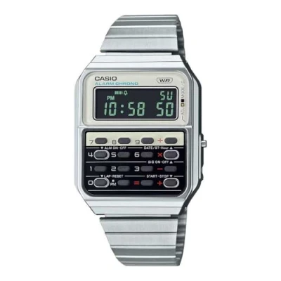 Abbildung von Casio Heritage CA500 Unisex Digitaluhr silvercoloured, Größe: One Size, Silver coloured