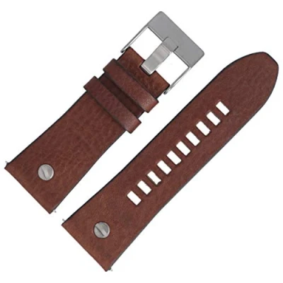 Abbildung von Diesel Uhrenarmband 28mm Leder Braun DZ 7314