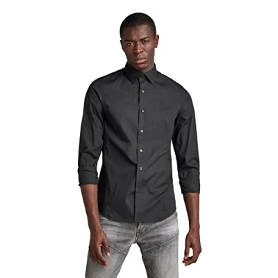 Abbildung von G Star Dressed Super SLIM Hemd, Herren, Größe: Small, Dk black