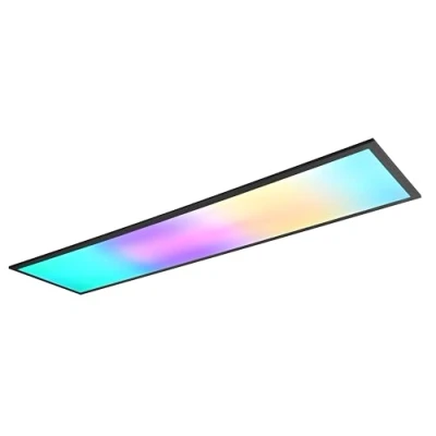 Abbildung von Reality Leuchten LED Deckenleuchte Beta R67661232, Metall Schwarz matt, inkl. 31 Watt RGB, Dynamic Light, Fernbedienung