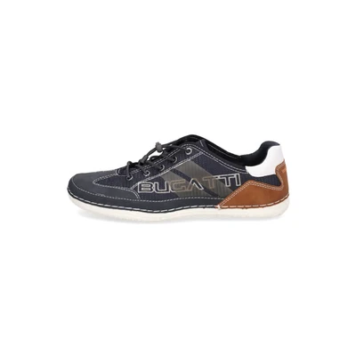 Abbildung von bugatti Herren Modischer Casual Sneaker mit Logo Details und Flexibler Sohle, Dunkelblau, 46 EU