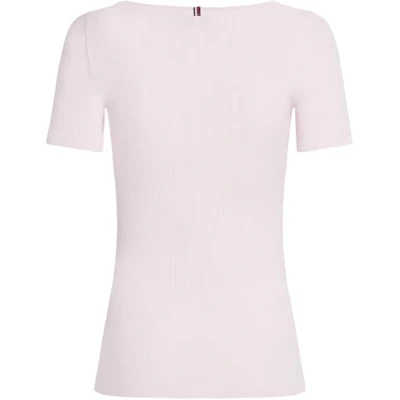 Abbildung von Tommy Hilfiger SLIM Tshirt basic, Damen, Größe: 3XL, Light pink