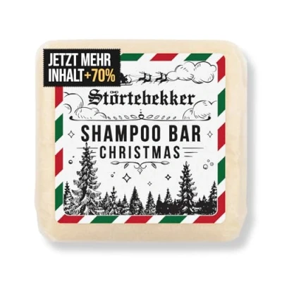 Abbildung von Störtebekker® Premium Festes Shampoo Weihnachtsedition Zimt Orange Duft Handgefertigtes, veganes für Herren &amp; Damen Wohlduftende Duschpflege Haut und Haar Feuchtigkeits