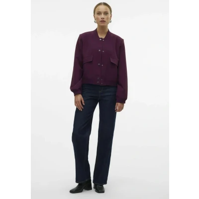Abbildung von Vero Moda Amala Short Bomberjacke, Damen, Größe: Large, Winetasting