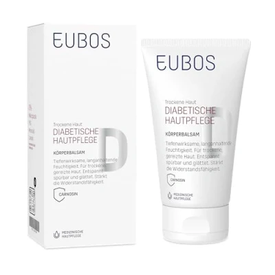 Abbildung von Eubos DIABETISCHE Haut PFLEGE Körperbalsam 150ml Körperlotion bei trockener, strapazierter von Diabetikern klinisch getestet